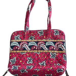 Vera Bradley Red and Black Fall Patterned Messenger Bag